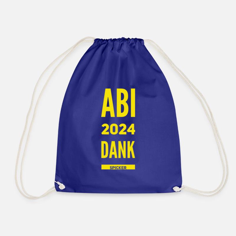 Abitur 2024 Geschenkidee - Turnbeutel - Königsblau