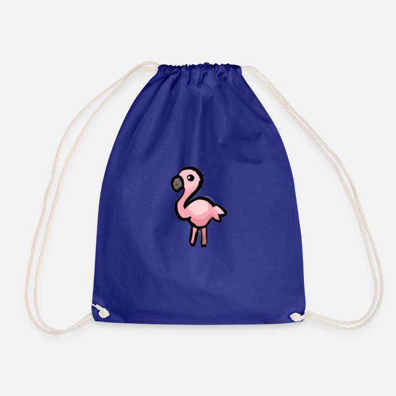 Flamingo rosa pink rosarot Vogel Geschenkidee - Turnbeutel - Königsblau