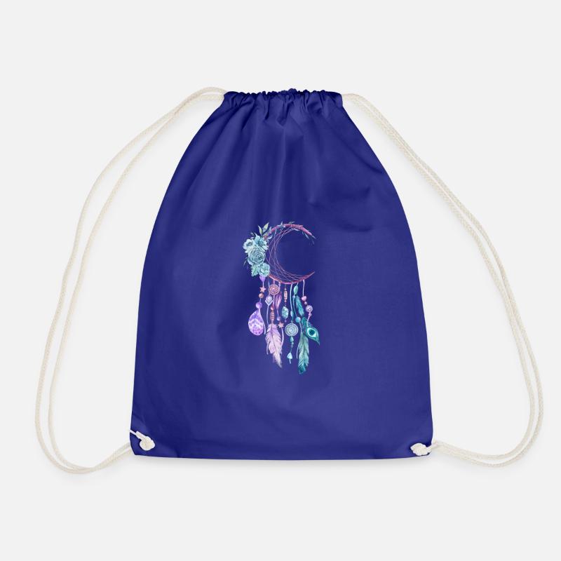 dream catcher - Drawstring Bag - royal blue