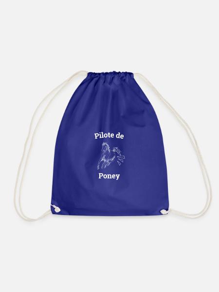 Pony Pilot - Drawstring Bag - royal blue