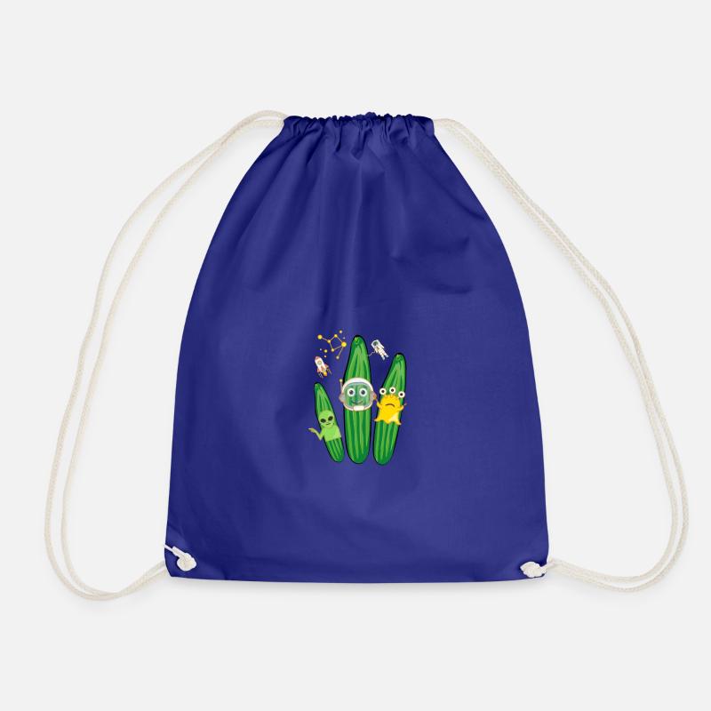 Trio de concombre,Concombre,Concombre,Concombre,Concombre,Concombre,Espace, Alien - Sac de sport léger - bleu roi