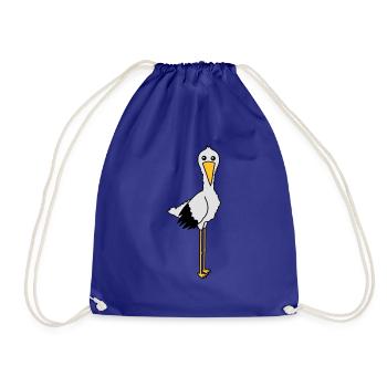stork - Drawstring Bag - royal blue - Front