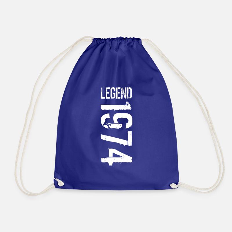 Legend 1974 white - Turnbeutel - Königsblau