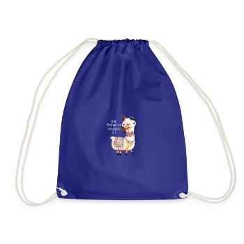 An scheiss muass i,lama bayrisch,alpaka - Drawstring Bag - royal blue - Front