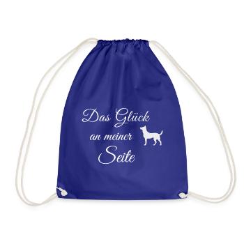 Das Glück an meiner Seite - Turnbeutel - Königsblau - Vorne