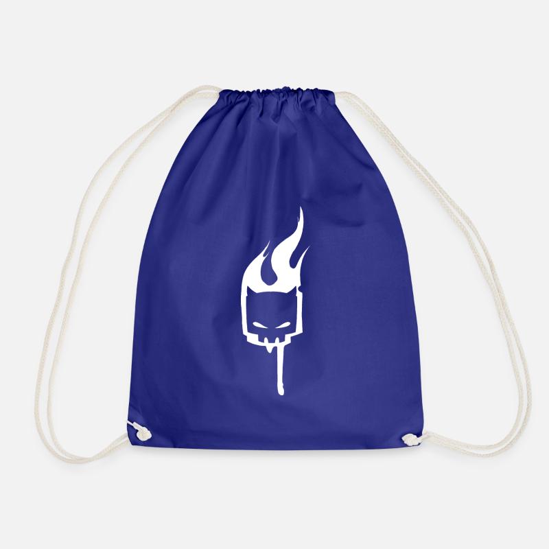 Skull Skull Fire - Drawstring Bag - royal blue