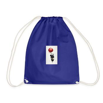 panda au ballon rouge - Sac de sport léger - bleu roi - Devant