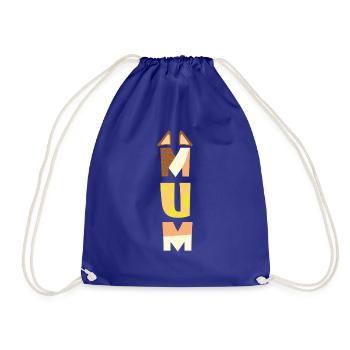 DRÔLE BLEU MAMAN-PAPA MÈRES JOUR - Sac de sport léger - bleu roi - Devant