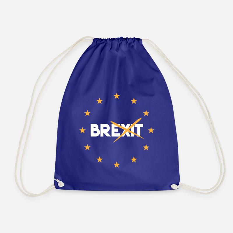Anti-Brexit - Drawstring Bag - royal blue