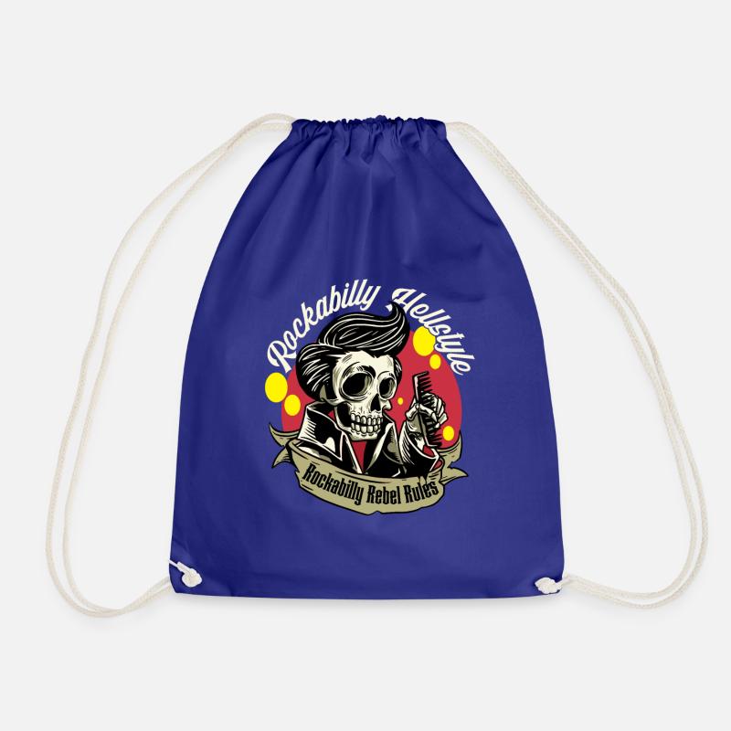 Rockabilly Rebel Rules Rockabilly Hellstyle - Sac de sport léger - bleu roi