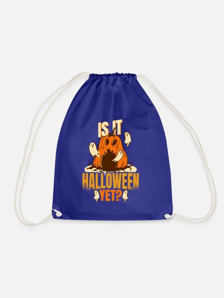 Halloween ist es Halloween noch - Turnbeutel - Königsblau