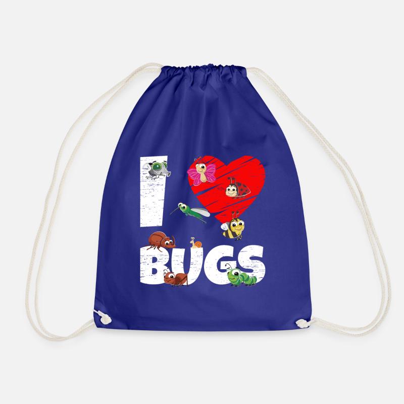Bug Collecting Ich liebe Bugs - Turnbeutel - Königsblau