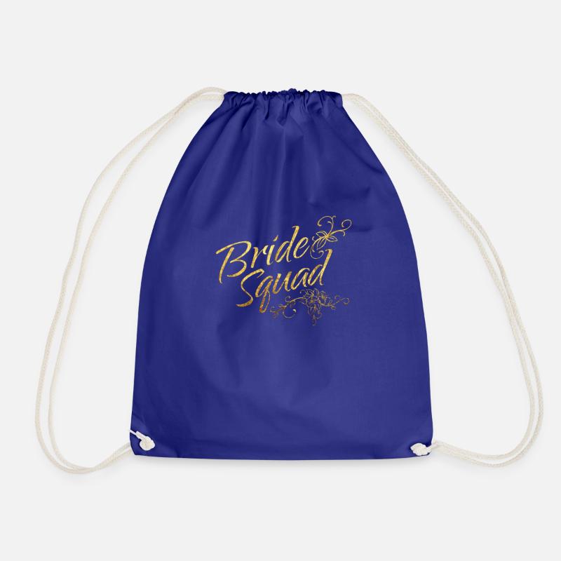 Team Braut Junggesellinnenabschied, Braut Design - Turnbeutel - Königsblau
