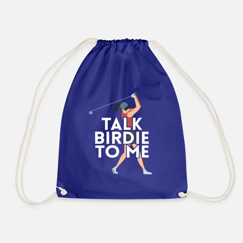 Talk birdie with me - Drawstring Bag - royal blue