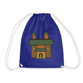 Château, Moyen Âge, Chevaliers, Château, Conte de fées, Forteresse - Sac de sport léger - bleu roi - Devant