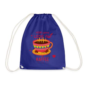 Tout mon amour pour le café - Sac de sport léger - bleu roi - Devant