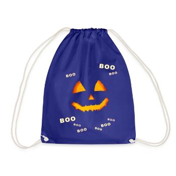 Halloween-Kürbisbuh - Turnbeutel - Königsblau - Vorne