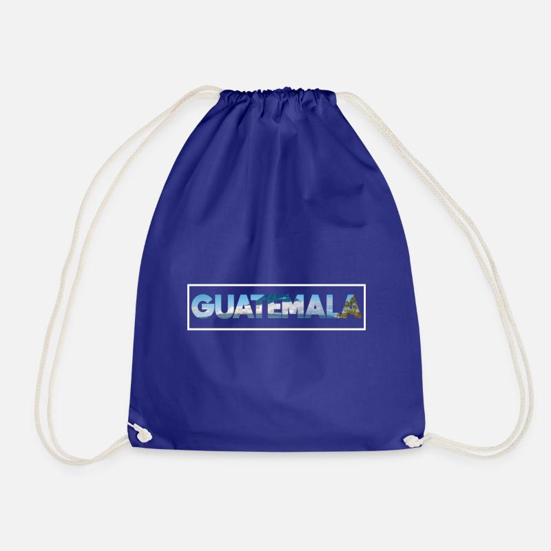 Guatemala Guatemalan Flagge DNA I Geschenk - Turnbeutel - Königsblau