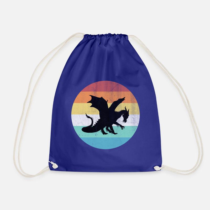 Dragon - Drawstring Bag - royal blue