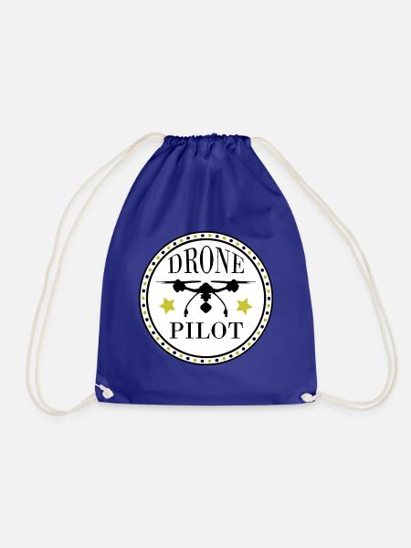 Drohnen Pilot - Drohnenflieger 1 mit Sternchen - Turnbeutel - Königsblau