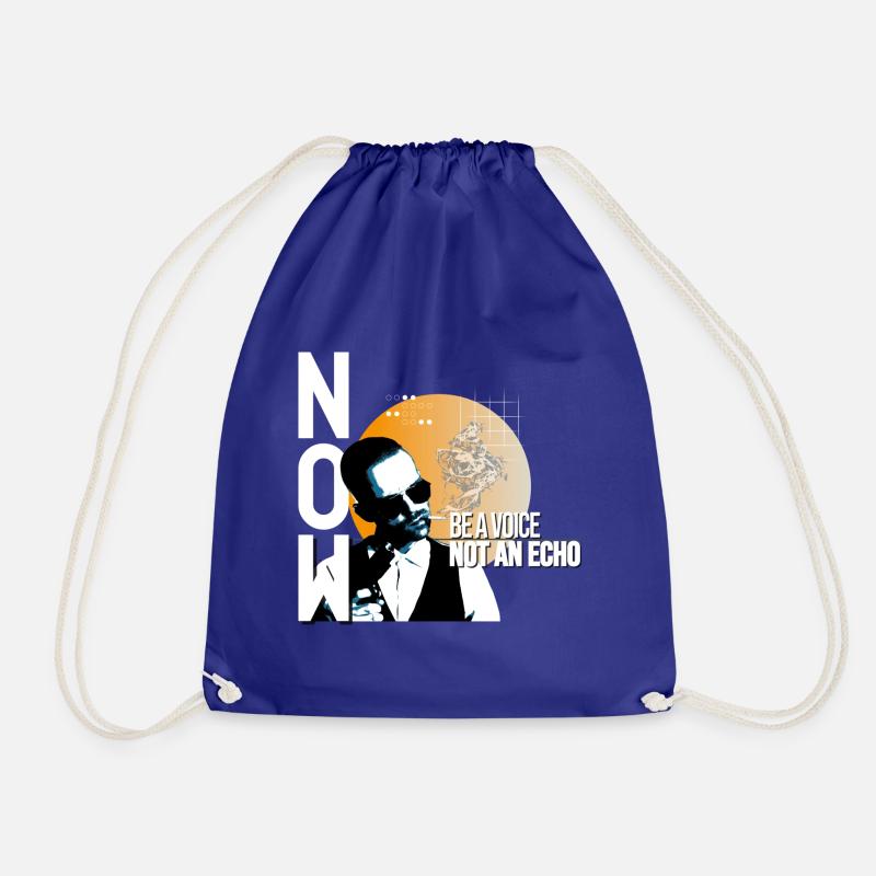 Soyez une voix, pas un écho - Sac de sport léger - bleu roi