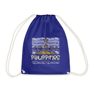 Philippines Filipino Flag Pride I Gift - Drawstring Bag - royal blue - Front
