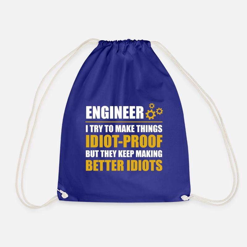ENGINEERS - we save the world - Turnbeutel - Königsblau