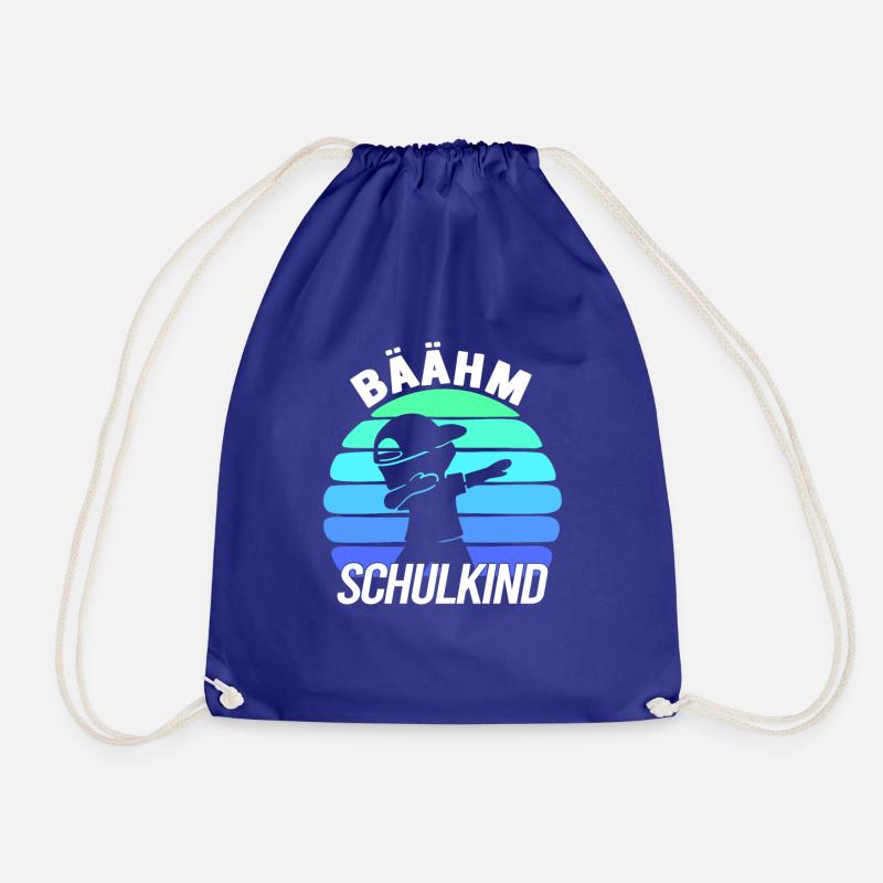 Bäähm Schulkind Schuljunge Erstklässler - Turnbeutel - Königsblau