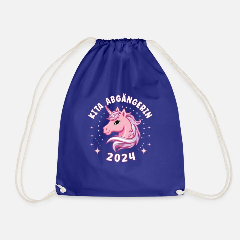 Einschulung Schulanfang Mädchen Schulkind 2024 - Turnbeutel - Königsblau