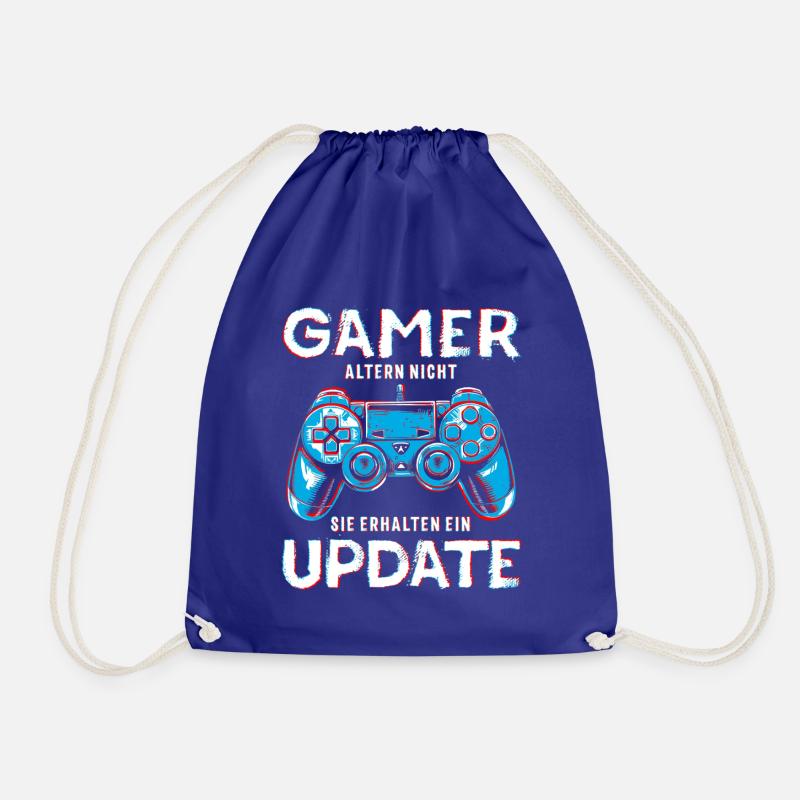 Gamer Geburtstag Update Jungen Männer Nerd Gaming - Turnbeutel - Königsblau