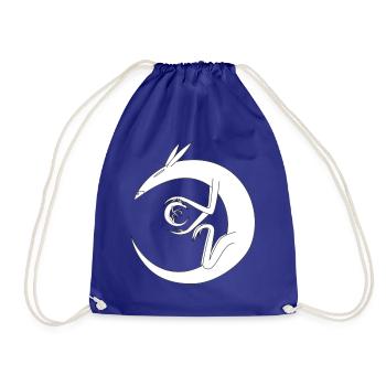 Rat Abstract Art Gift Idea Animals logo - Drawstring Bag - royal blue - Front