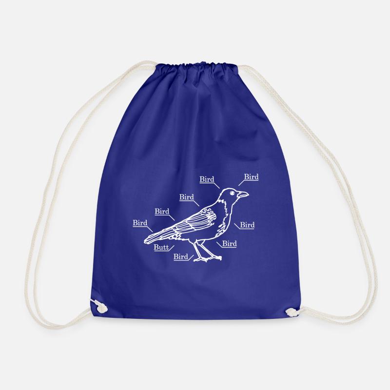 Bird according to physicist - Drawstring Bag - royal blue