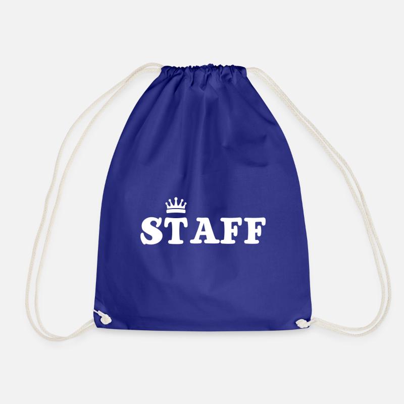 Staff - Drawstring Bag - royal blue