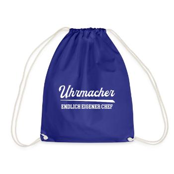 Uhrmacher Endlich Eigener Chef Uhrmacherei Meister - Turnbeutel - Königsblau - Vorne
