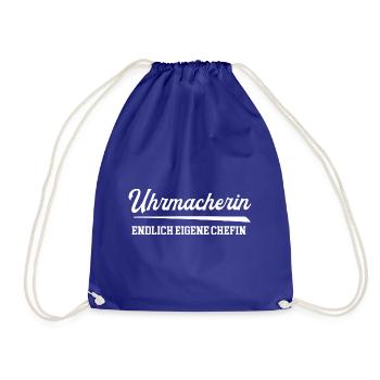 Uhrmacherin Endlich Eigene Chefin Uhrmacherei Frau - Turnbeutel - Königsblau - Vorne