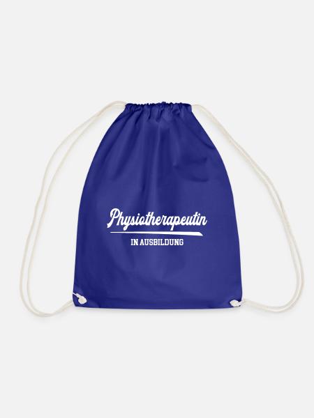 Physiotherapeutin in Ausbildung Studium Physio - Turnbeutel - Königsblau
