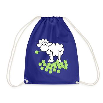 st. Patrick's sheep - Drawstring Bag - royal blue - Front