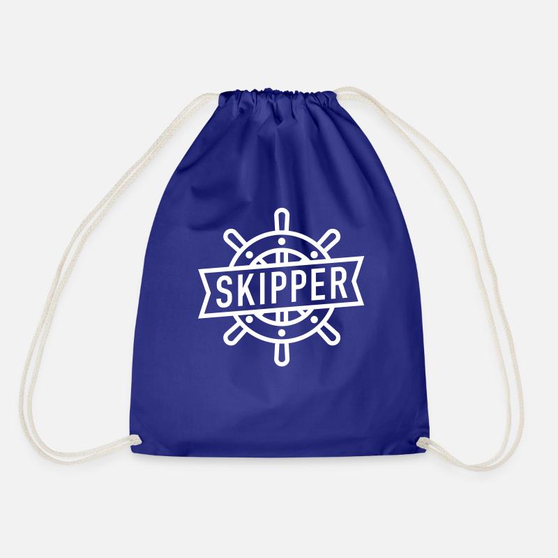 SKIPPER - Drawstring Bag - royal blue