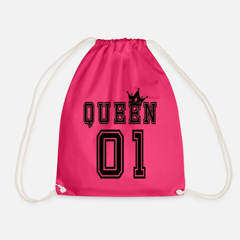 Queen 01 Motif Complémentaire Pour Couples - Sac de sport léger - fuchsia