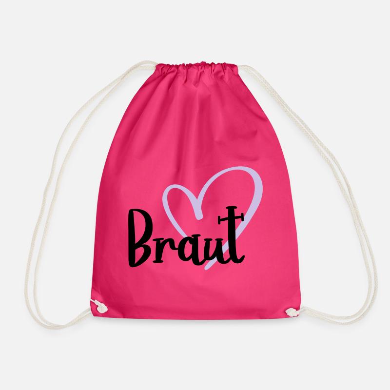 Braut - Turnbeutel - Fuchsia