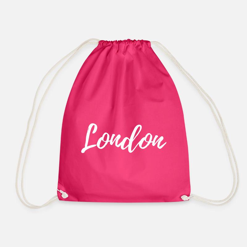 London - Drawstring Bag - fuchsia