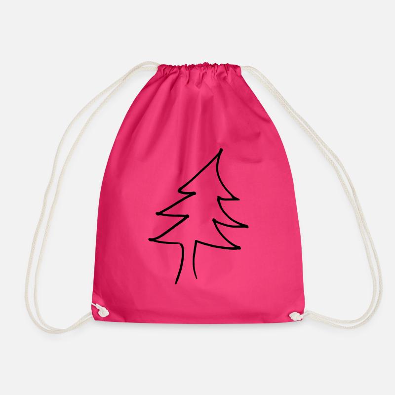 Tanne - Turnbeutel - Fuchsia