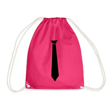 Krawatte - Turnbeutel - Fuchsia - Vorne