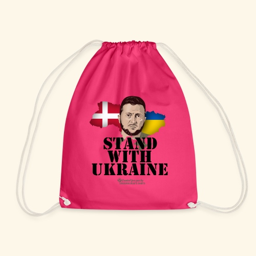 Ukraine Denmark Unterstützer T-Shirt Design - Turnbeutel