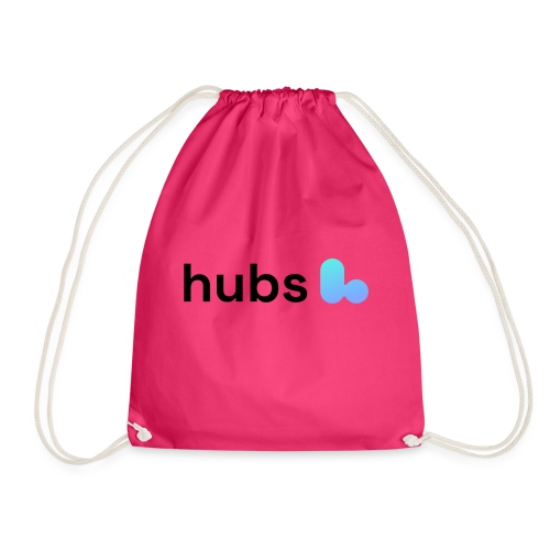 Hubs Logo Black - Drawstring Bag