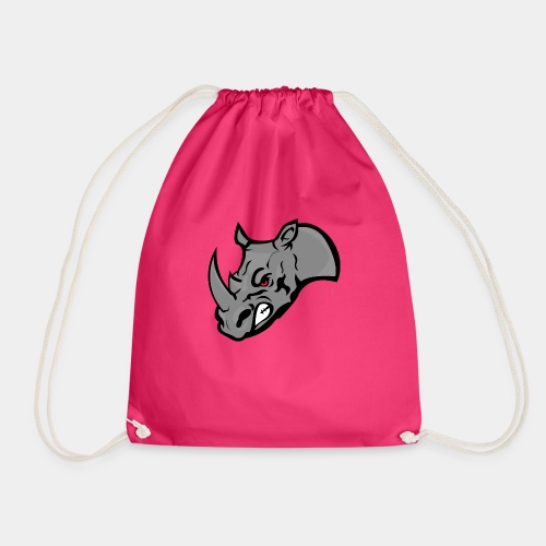 Rhino Mascot design - Drawstring Bag