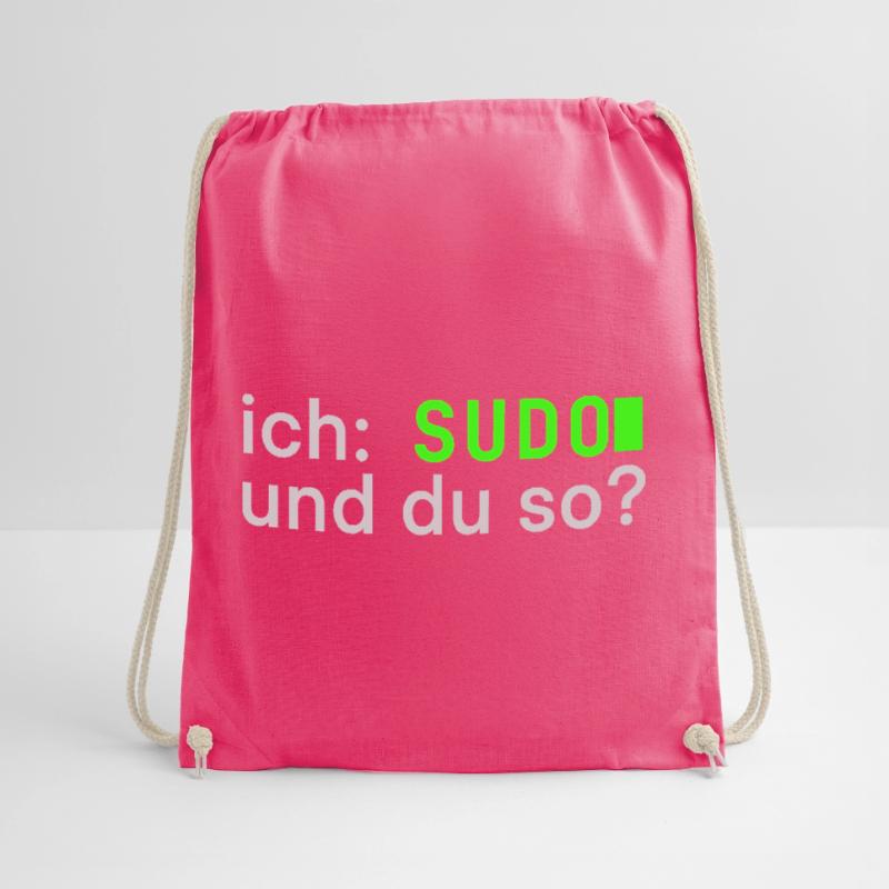 ich: SUDO und du so? Linux Spruch - Programmierer Turnbeutel