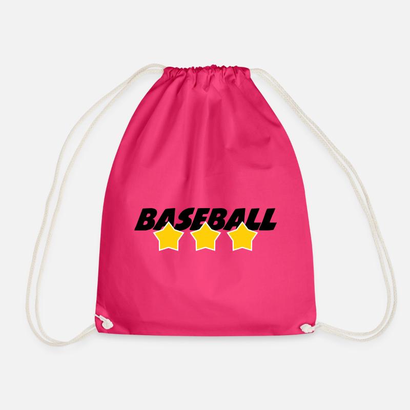 Baseball - Sports - Drawstring Bag - fuchsia