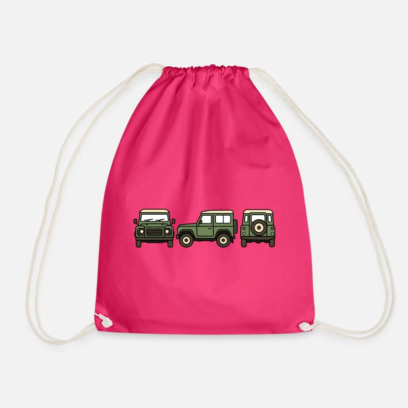 Offroad car - Drawstring Bag - fuchsia