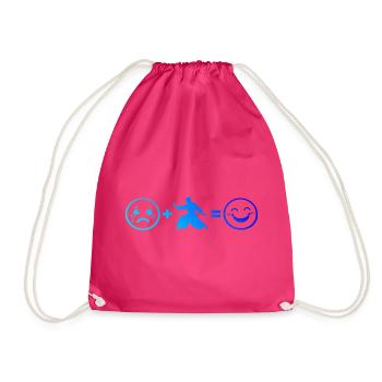 Japanische Kampfkunst Geschenkidee für Weihnachten - Turnbeutel - Fuchsia - Vorne
